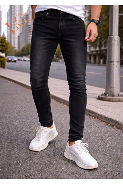 LORDA GİYİM Men's Denim Pants Dumeli Lycra Si̇li̇mfli̇ High Waist