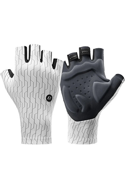 ROCKBROS Road Cycling Gloves Size: S - Black and White