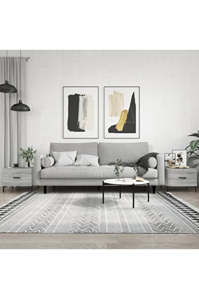 Concept Măsuțe de cafea, 2 buc., gri Sonoma, 50x50x40 cm, lemn compozit