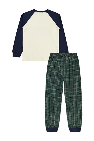 Civil Boys Fashion Printed Pajama Set for 10-13 Years Old - Navy Blue 13-14 Y...