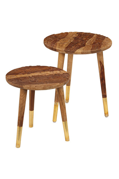 Concept Măsuțe de cafea, 2 buc., lemn masiv de sheesham