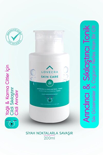 LOVECRA Arındırıcı Sıkılaştırıcı Tonik Siyah Nokta Karşıtı Gözenek Sıkılaştır...