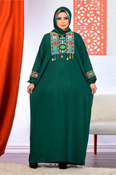 AsrymShop Lightweight Cotton viscose prayer robe, olive green