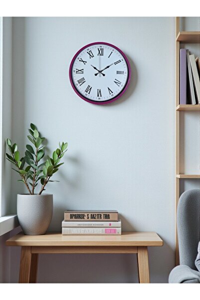 Leyaton 36 cm Pink Roman Numeral Wall Clock Lwlhm-Ytrs345
