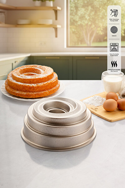 Emsan Golden Storm Döküm Kek Kalıbı 25 cm
