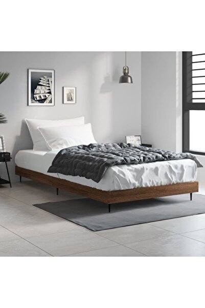 Concept Cadru de pat, stejar maro, 90x200 cm, lemn prelucrat