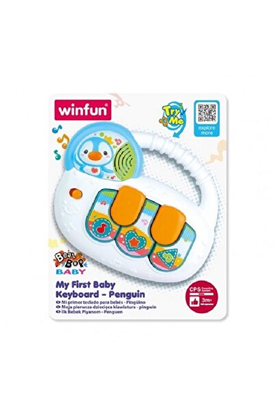 WINFUN Jucarie bebelusi Primul Pian Pinguin cu sunte si lumini