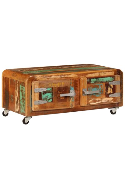 Concept Τραπεζάκι σαλονιού, 85 x 55 x 40 εκ., από μασίφ ανακυκλωμένο ξύλο