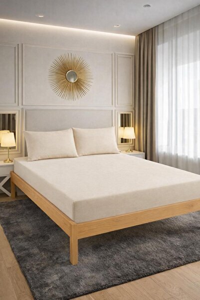 OZNHOME طقم ملاءات سرير مطاطية 100% قطن، متوفر بأحجام فردية/مزدوجة/كبيرة