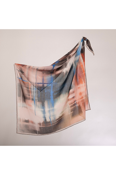 PİRAMİT Naturel Eşarp | Renk Karnavalı