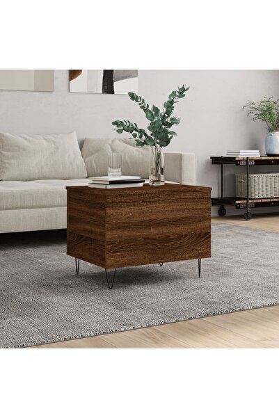 Concept Masă de cafea, stejar maro, 60x44,5x45 cm, lemn prelucrat
