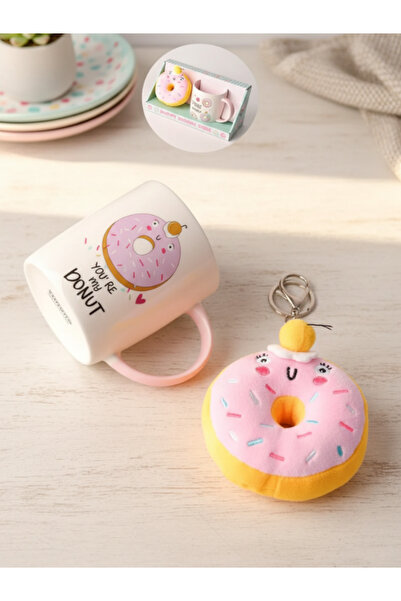 Tohana Donut Plush Keychain Porcelain Mug