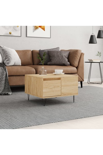 Concept Masă de cafea, stejar Sonoma, 55x55x36,5 cm, lemn prelucrat