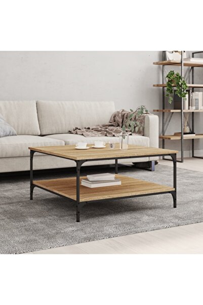 Concept Masă de cafea, stejar Sonoma, 80x80x40 cm, lemn prelucrat