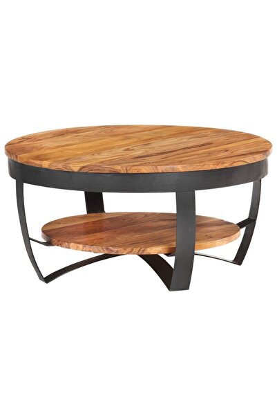 Concept Τραπεζάκι σαλονιού, 65 x 65 x 32 εκ., από μασίφ ξύλο ακακίας