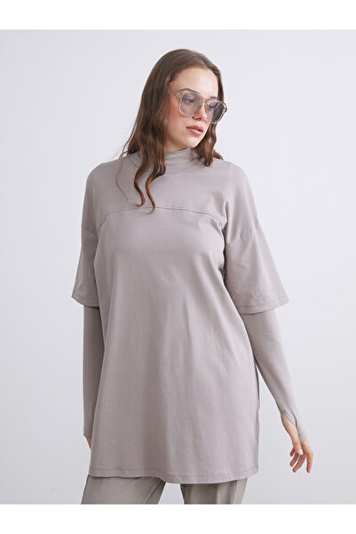 LC Waikiki Özmarka Новий сезон Туніка з високим коміром Oversize для жінок