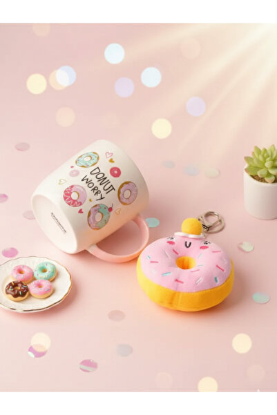 Tohana Donut Plush Keychain Porcelain Mug