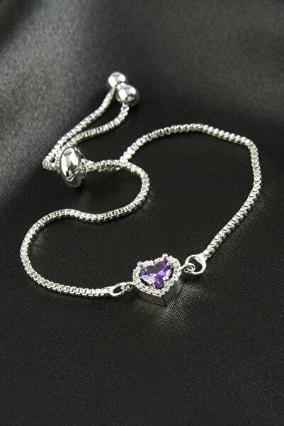 ZERO LAND Snmswrld Heart Zircon Stone Elevator Bracelet Serious (144136) Rela...
