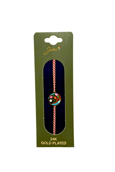 OEM Mărțișor Brățară cu stelute, Placată cu Aur 24K, Șnur Tradițional Roșu-Alb