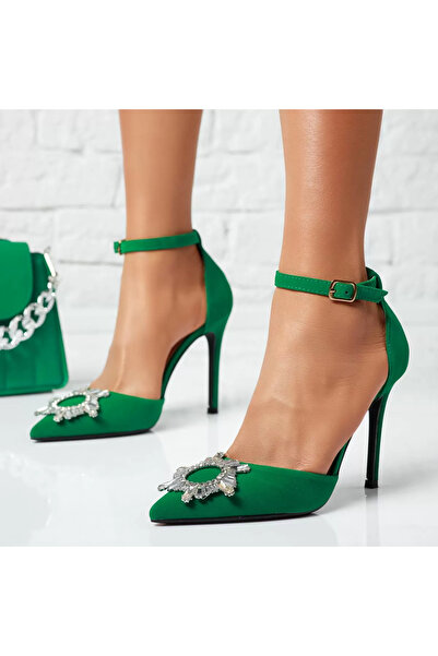 Zaira Women's Shoes with Heels Oscar Green #14110 - 39