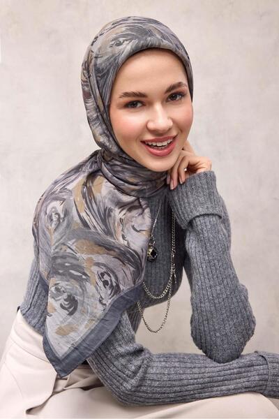 Silk Home Viscose Velora Scarf Dark Khaki Four Seasons 90X90