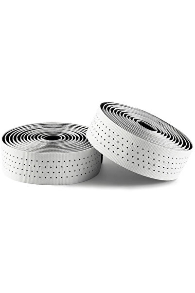 ROCKBROS Bandă de ghidon perforată din silicon - Albă