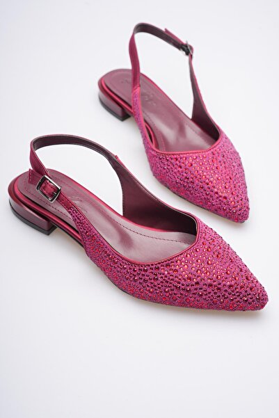 Egepass Eslem Elegant Lace Embroidered Bridal Flats - Pearl Detail, No Heel