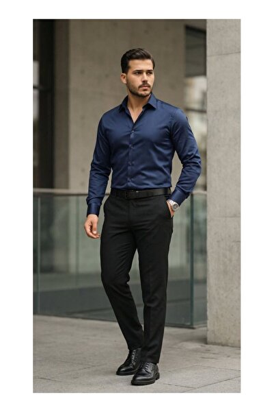 byasafkids Men's Satin Classic Shirt