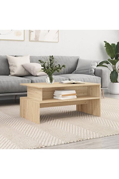 Concept Τραπεζάκι σαλονιού, δρυς sonoma, 90x55x42,5 εκ., επεξεργασμένο ξύλο