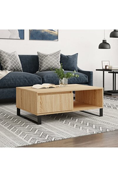 Concept Masă de cafea, stejar Sonoma, 90x60x35 cm, lemn compozit