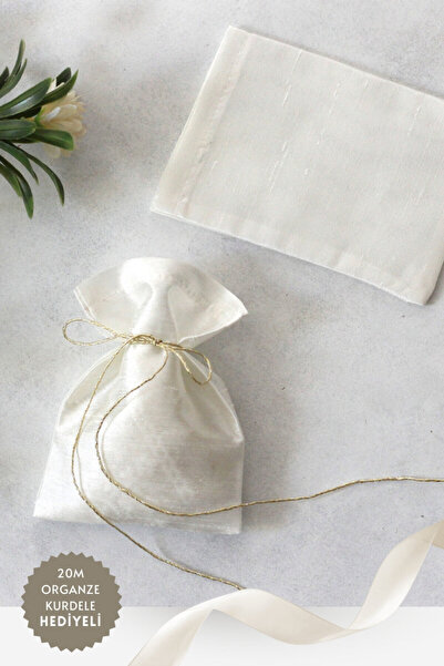 Bimotif 50 Pieces of Ottoman Silk Henna, Promise, Engagement Gift Pouch, 10X1...