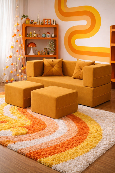 Homedius Loop Katlanır Yatak Olabilen Çok Amaçlı Çift Kişilik Koltuk