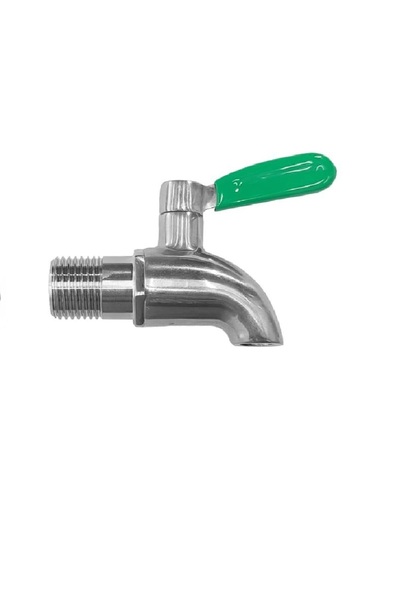 BUTOI INOX Stainless steel food grade ball valve, 1/2 with green handle