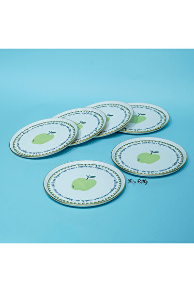 Miss Betty Mon Amour Porcelain 6-Piece Cake Plate