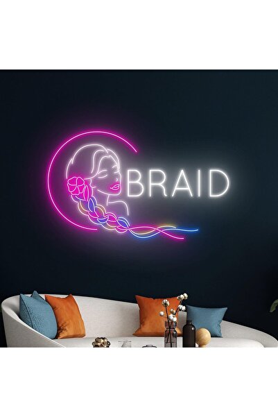 Slasa Hair Salon Hair Washing Cutting Styling Neon LED Sign 40x60 cm with 6mm...