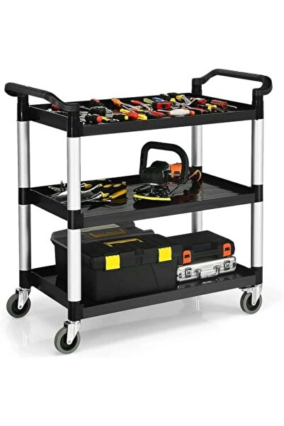 Ra'is Black Plastic Cart