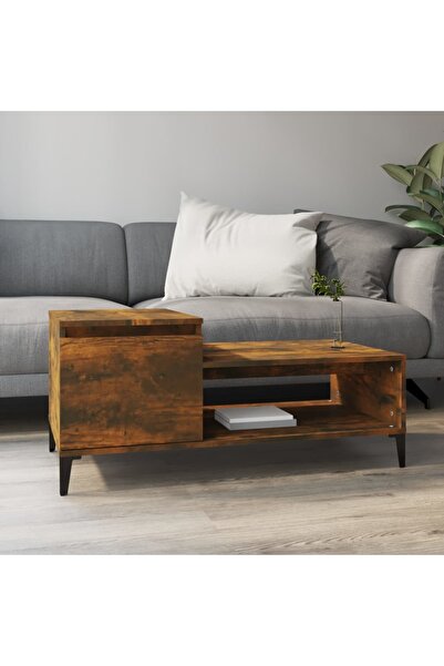 Concept Masă de cafea, stejar afumat, 100x50x45 cm, lemn prelucrat