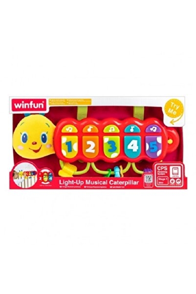 WINFUN Jucarie cu sunete Pian&minus;Omida cu lumini si elemente de agatare