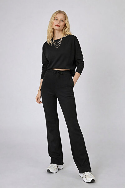 YAKAMEL Women's Premium Long Sleeve High Waist Loose Leg Tracksuit Set