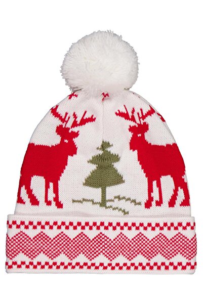 Civil Girls 6-9 Years Old Scarf, Beanie, Glove Set - Ecru Standard