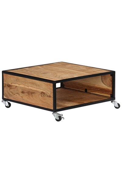 Concept Masă de cafea, 70 x 70 x 32 cm, lemn masiv de salcâm