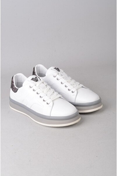 SEÇ KUNDURA SEÇ M030 حذاء رجالي كاجوال من الجلد الطبيعي باللون الأبيض