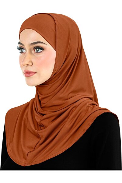 Hophor Princess Hijab 2 Pieces Lycra Headscarf with Cap for Women