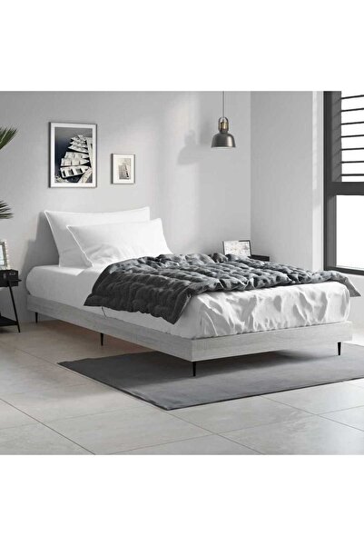 Concept Cadru de pat, gri Sonoma, 90x200 cm, lemn prelucrat
