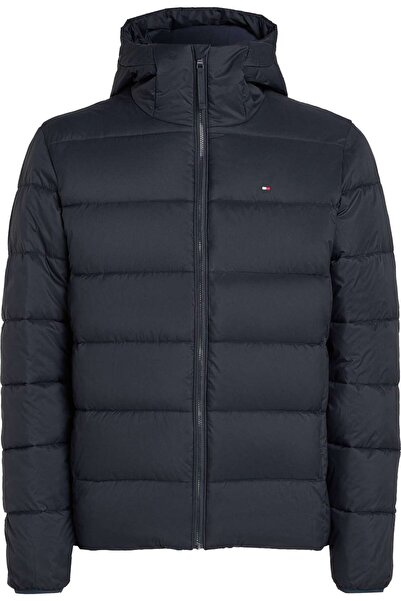 Tommy Hilfiger MID WEIGHT HOODED JA, DW5 Siyah Erkek Mont