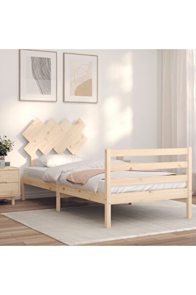 Concept Cadru de pat cu tăblie, 90x200 cm, lemn masiv