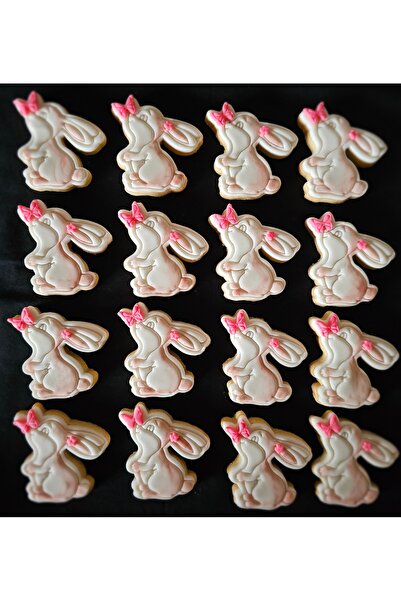 Mimosa Bakery Tavşan Şeker Hamurlu Butik Kurabiye-20 Adet