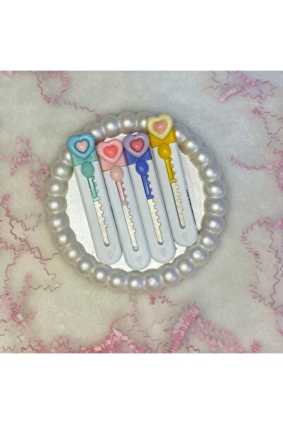 Aurax Kalp Şeklinde Mini Falçata Maket Bıçağı 1 Adet