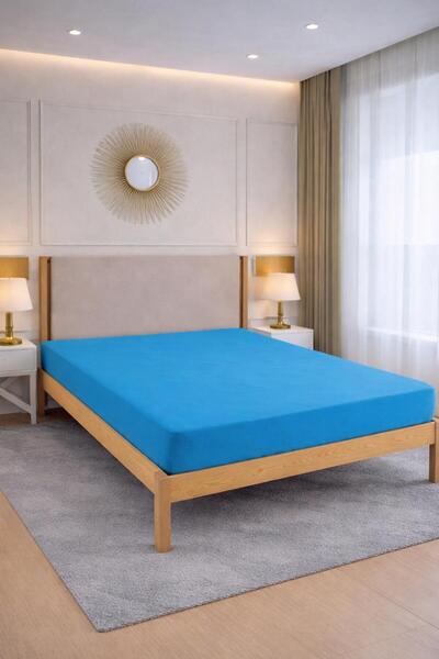 OZNHOME ملاءة سرير مطاطية فاخرة من القطن الممشط بنسبة 100%، ملاءة سرير فاخرة ...