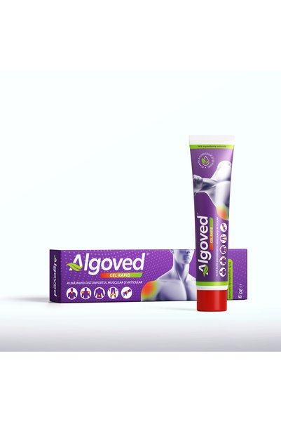 algoved Gel Rapid Alinare Disconfort Muscular și Articular cu Ardei Iute și Nirgundi, 30g